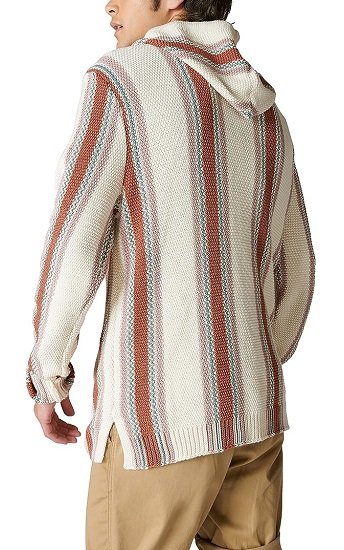 Men's Striped Baja Sweater