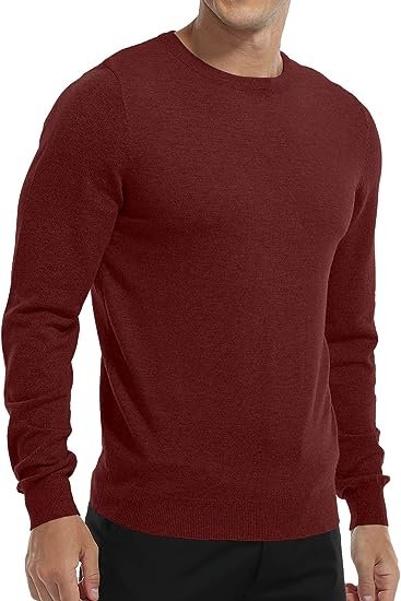 Men's Casual Slim Fit Basic Sweaters Long Sleeve Knitted Thermal Crew-Neck Pullover Sweater
