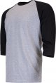 Adult Heavy Cotton 3/4 Raglan T-Shirt, 2-Pack